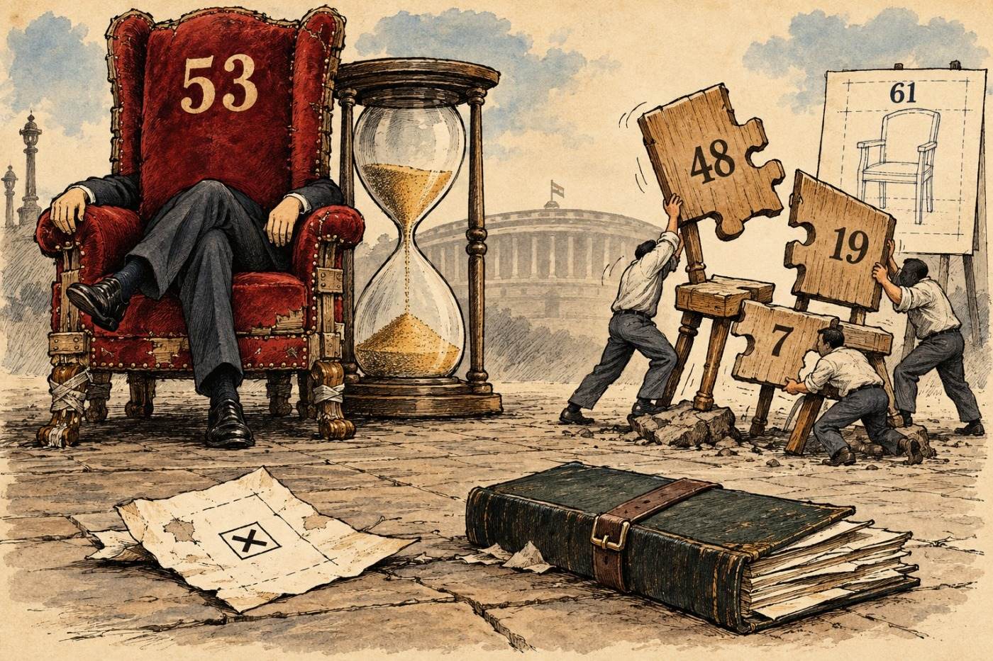 „Până vă înţelegeţi voi, mai stau eu.”-Ilustratie creată cu sprijinul Inteligenţei Artificiale „Până vă înţelegeţi voi, mai stau eu.”-Ilustratie creată cu sprijinul Inteligenţei Artificiale
